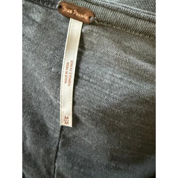 Free People Gray Embroidered Blouse - Picture 8 of 8